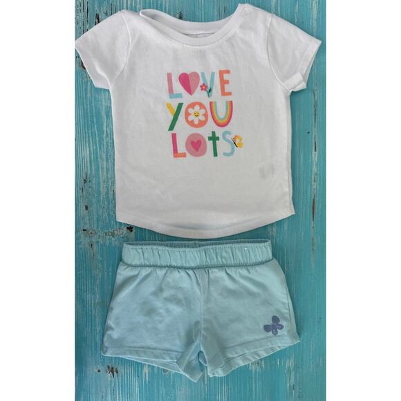Garanimals Tshirt & Short Set Size 12 Months - Picture 1 of 3